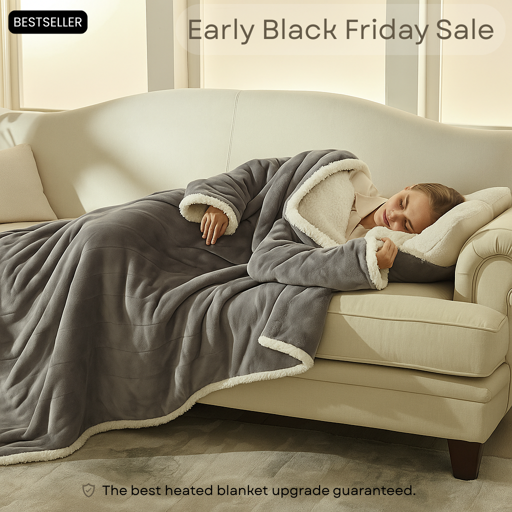 Nest-Up Wearable Electric Heated Blanket