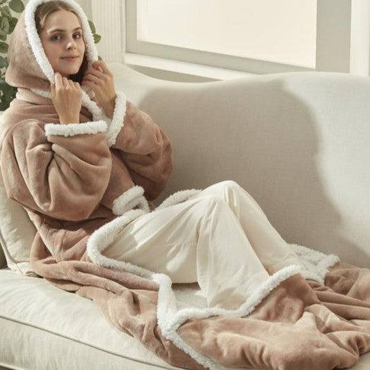 Nest-Up Wearable Electric Heated Blanket