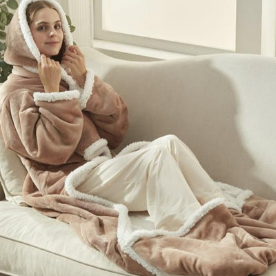 Nest-Up Wearable Electric Heated Blanket