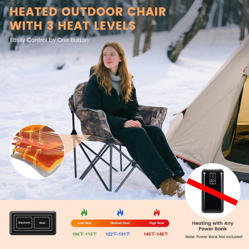 NestUp Heated Outdoor Camping Chair